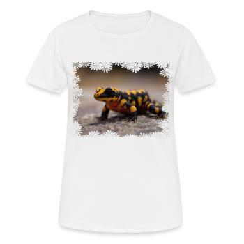 The fire salamander, there are still a few of them - Women's Breathable T-Shirt - white - Front - AI Model Female 172 dark (172cm)