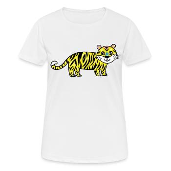 Wildtiere - Frauen T-Shirt atmungsaktiv - Weiß - Vorne - AI Model Female 172 dark (172cm)