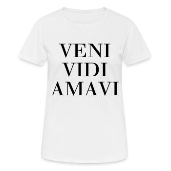 Veni Vidi Amavi - Women's Breathable T-Shirt - white - Front - AI Model Female 172 dark (172cm)