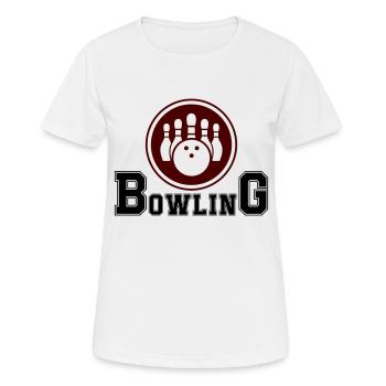 bowling - T-shirt respirant Femme - blanc - Devant - AI Model Female 172 dark (172cm)