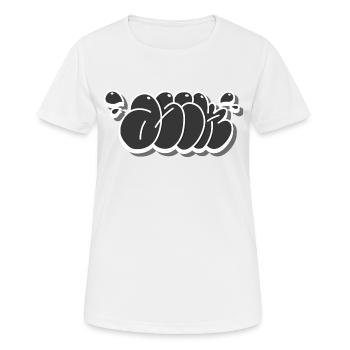 Art urbain Graffit - T-shirt respirant Femme - blanc - Devant - AI Model Female 172 dark (172cm)