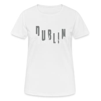 Horizon de Dublin - T-shirt respirant Femme - blanc - Devant - AI Model Female 172 dark (172cm)