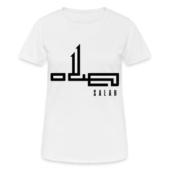 Salah auf Arabisch - Gebet - Frauen T-Shirt atmungsaktiv - Weiß - Vorne - AI Model Female 172 dark (172cm)