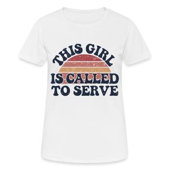 Eine Mission im Herzen - Frauen T-Shirt atmungsaktiv - Weiß - Vorne - AI Model Female 172 dark (172cm)