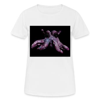 Pieuvre pieuvre - T-shirt respirant Femme - blanc - Devant - AI Model Female 172 dark (172cm)