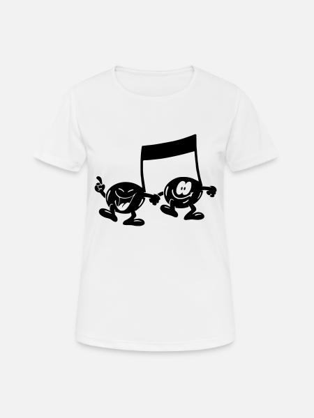 note - Frauen T-Shirt atmungsaktiv - Weiß