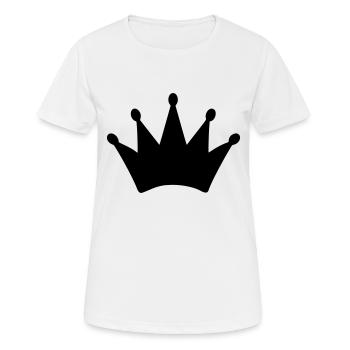 krone - Frauen T-Shirt atmungsaktiv - Weiß - Vorne - AI Model Female 172 dark (172cm)