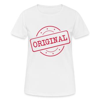 original - T-shirt respirant Femme - blanc - Devant - AI Model Female 172 dark (172cm)