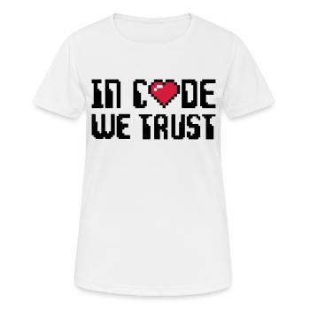 Geek - Women's Breathable T-Shirt - white - Front - AI Model Female 172 dark (172cm)