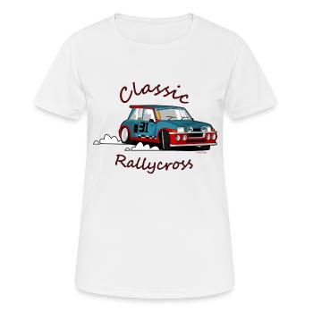 Rallycross - Frauen T-Shirt atmungsaktiv - Weiß - Vorne - AI Model Female 172 dark (172cm)