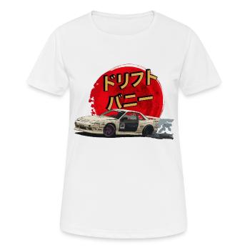 s13 Silvia Drift Bunny 200sx - Frauen T-Shirt atmungsaktiv - Weiß - Vorne - AI Model Female 172 dark (172cm)