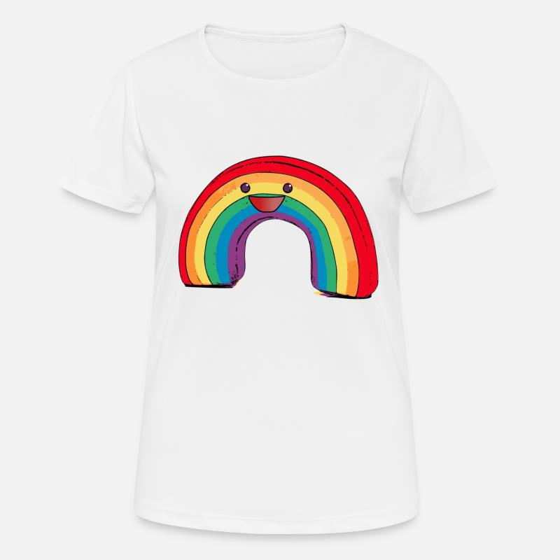 Rainbow - Women's Breathable T-Shirt - white