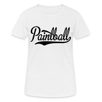 paintball - Frauen T-Shirt atmungsaktiv - Weiß - Vorne - AI Model Female 172 dark (172cm)