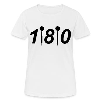 dart,dartscheibe,180,triple,dartpfeil,verein,steel - Frauen T-Shirt atmungsaktiv - Weiß - Vorne - AI Model Female 172 dark (172cm)
