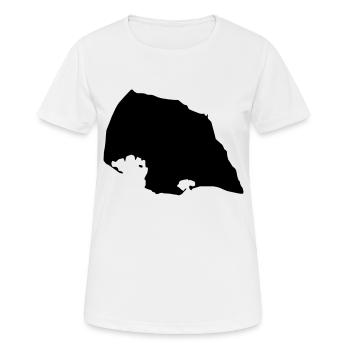 fehmarn insel - Frauen T-Shirt atmungsaktiv - Weiß - Vorne - AI Model Female 172 dark (172cm)