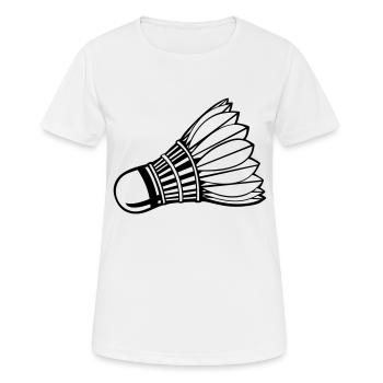 Federball - Frauen T-Shirt atmungsaktiv - Weiß - Vorne - AI Model Female 172 dark (172cm)