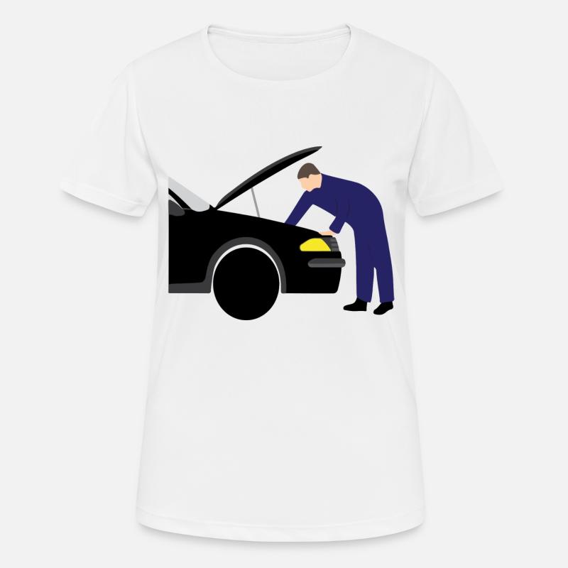 mechanic Automeachinker Workshop 3 687 - Women's Breathable T-Shirt - white