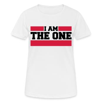 i_am_the_one - Women's Breathable T-Shirt - white - Front - AI Model Female 172 dark (172cm)