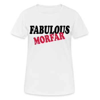 Fabulous morfar 111 - Frauen T-Shirt atmungsaktiv - Weiß - Vorne - AI Model Female 172 dark (172cm)