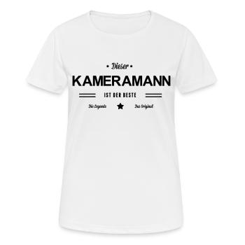 Bester Kameramann - Frauen T-Shirt atmungsaktiv - Weiß - Vorne - AI Model Female 172 dark (172cm)