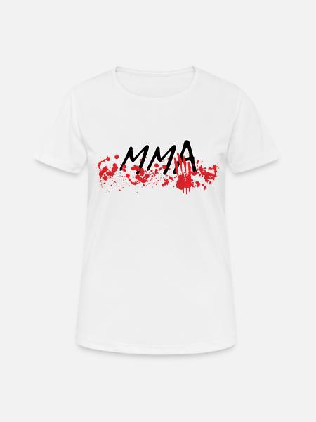 MMA - Frauen T-Shirt atmungsaktiv - Weiß