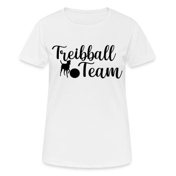 Driftball dog sport design - Women's Breathable T-Shirt - white - Front - AI Model Female 172 dark (172cm)