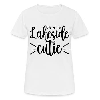 lakeside cutie - Women's Breathable T-Shirt - white - Front - AI Model Female 172 dark (172cm)
