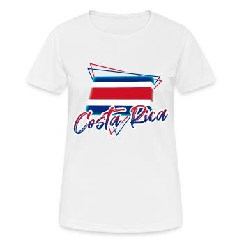 Costa Rica - Frauen T-Shirt atmungsaktiv - Weiß - Vorne - AI Model Female 172 dark (172cm)