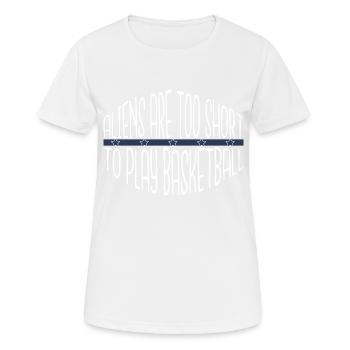 J’aime le basket-ball Mignon Basket-ball Science-fiction - T-shirt respirant Femme - blanc - Devant - AI Model Female 172 dark (172cm)