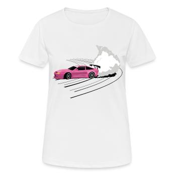 Auto Drift Tuning Racing - Women's Breathable T-Shirt - white - Front - AI Model Female 172 dark (172cm)