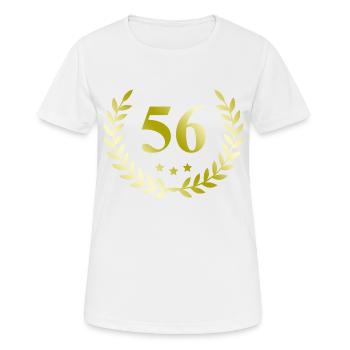56 Couronne numérique - T-shirt respirant Femme - blanc - Devant - AI Model Female 172 dark (172cm)