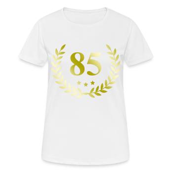 85 Couronne numérique - T-shirt respirant Femme - blanc - Devant - AI Model Female 172 dark (172cm)