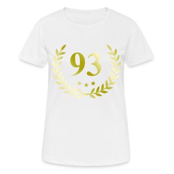 93 Couronne numérique - T-shirt respirant Femme - blanc - Devant - AI Model Female 172 dark (172cm)