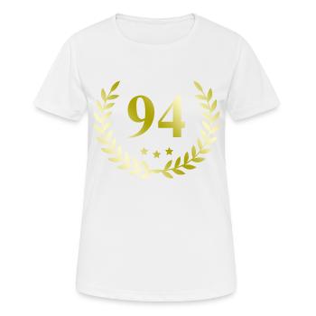 94 Couronne numérique - T-shirt respirant Femme - blanc - Devant - AI Model Female 172 dark (172cm)