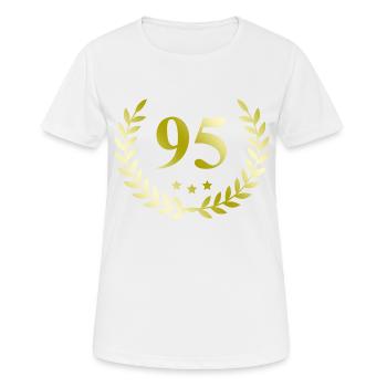 95 Couronne numérique - T-shirt respirant Femme - blanc - Devant - AI Model Female 172 dark (172cm)