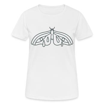 Triste papillon de nuit qui pleure - T-shirt respirant Femme - blanc - Devant - AI Model Female 172 dark (172cm)