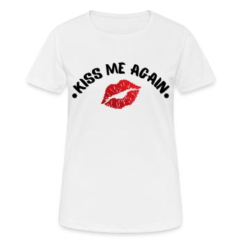 Collection pour les amoureux - pour chaque couple - T-shirt respirant Femme - blanc - Devant - AI Model Female 172 dark (172cm)