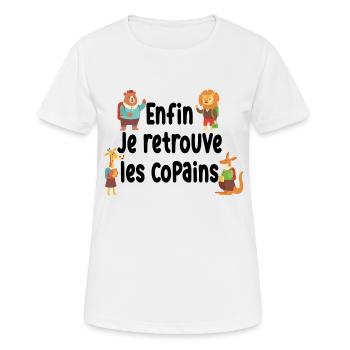 Bonne rentrée scolaire / Retour à l'école - T-shirt respirant Femme - blanc - Devant - AI Model Female 172 dark (172cm)