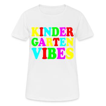 ambiance de jardin d’enfants - T-shirt respirant Femme - blanc - Devant - AI Model Female 172 dark (172cm)