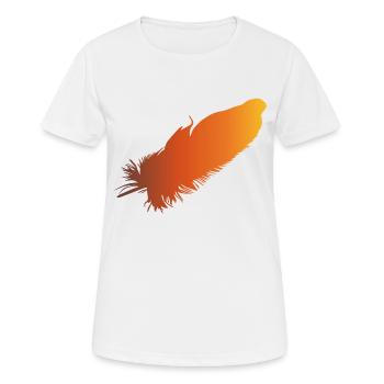 Source - T-shirt respirant Femme - blanc - Devant - AI Model Female 172 dark (172cm)