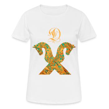 cheval pignon e 95 d - T-shirt respirant Femme - blanc - Devant - AI Model Female 172 dark (172cm)