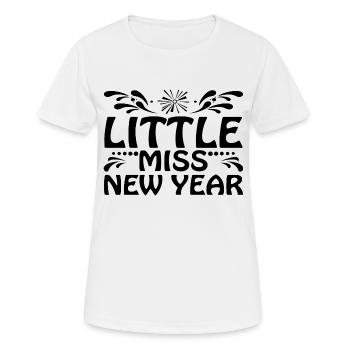 Little Miss New Year - Frauen T-Shirt atmungsaktiv - Weiß - Vorne - AI Model Female 172 dark (172cm)