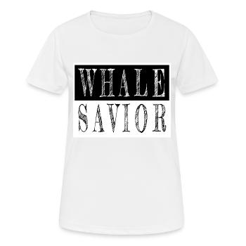 gift abuse whale humpback animal cruelty seaman - Frauen T-Shirt atmungsaktiv - Weiß - Vorne - AI Model Female 172 dark (172cm)