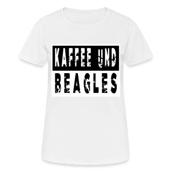 geschenk zitat hunderasse hundefreund coffeeshop - Frauen T-Shirt atmungsaktiv - Weiß - Vorne - AI Model Female 172 dark (172cm)