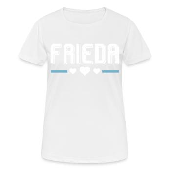 Frieda - T-shirt respirant Femme - blanc - Devant - AI Model Female 172 dark (172cm)