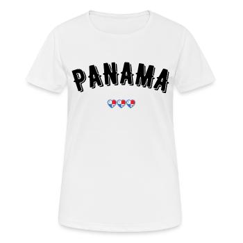Panama - Frauen T-Shirt atmungsaktiv - Weiß - Vorne - AI Model Female 172 dark (172cm)