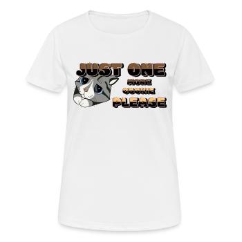 Just one more cookie, please - Women's Breathable T-Shirt - white - Front - AI Model Female 172 dark (172cm)