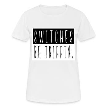 appareils électriciens présentent électricien cadeau - T-shirt respirant Femme - blanc - Devant - AI Model Female 172 dark (172cm)