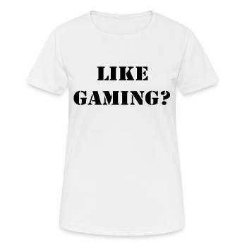Game Gaming PC - Frauen T-Shirt atmungsaktiv - Weiß - Vorne - AI Model Female 172 dark (172cm)