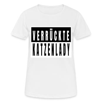 geburtstag lieben meerkatze streunerkatze - Frauen T-Shirt atmungsaktiv - Weiß - Vorne - AI Model Female 172 dark (172cm)